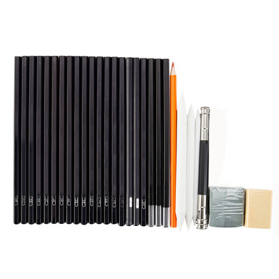 30pcs Sketch Tool Kits Cutter Eraser Drawing Set Pencils Charcoal Extender Paper Pen
30pcs Sketch Tool Kits Cutter Eraser Drawing Set Pencils Charcoal Extender Paper Pen