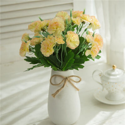 1pc 10 Heads Fresh Artificial Flower Carnation Silk Flower Fake Plant For Mothers Day Home Wedding Party Decoration Accessories
1pc 10 Heads Fresh Artificial Flower Carnation Silk Flower Fake Plant For Mothers Day Home Wedding Party Decoration Accessories