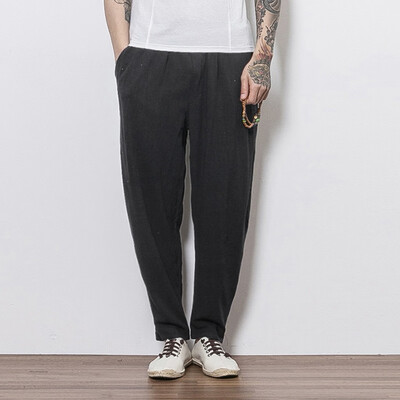 Gobestart Mens Casual Linen Breathable Loose Long Pants Solid Color Straight Trousers
Gobestart Mens Casual Linen Breathable Loose Long Pants Solid Color Straight Trousers