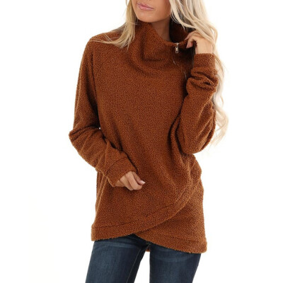 Tailored Womens Chunky Turtleneck Pullover Sweater Asymmetric Hem Cowl Neck Fleece Tops
Tailored Womens Chunky Turtleneck Pullover Sweater Asymmetric Hem Cowl Neck Fleece Tops