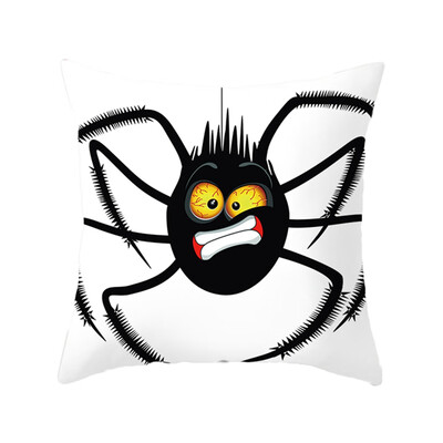 1Pc Devil Cat Spider Print Sofa Pillow Cushion Cover Home Hug Pillowcase Decor