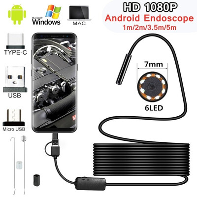 1M2M35M5M 70mm Endoscope Camera 1080P HD USB Endoscope with 86LED Cable Waterproof Inspection Borescope for Android PC
1M2M35M5M 70mm Endoscope Camera 1080P HD USB Endoscope with 86LED Cable Waterproof Inspection Borescope for Android PC