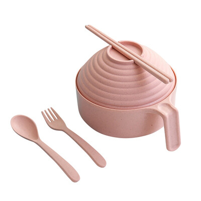 Large Instant Noodle Bowl With Lid Household Instant Noodle Bowl With Tableware Portable Wheat Straw Lunch Box For Student
Large Instant Noodle Bowl With Lid Household Instant Noodle Bowl With Tableware Portable Wheat Straw Lunch Box For Student