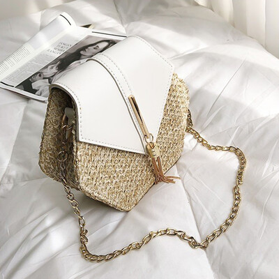 New Hexagon Straw Bag Handbags Women Summer Rattan Bag Handmade Woven Beach Shoulder Messenger Bags
New Hexagon Straw Bag Handbags Women Summer Rattan Bag Handmade Woven Beach Shoulder Messenger Bags