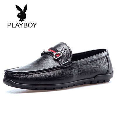 Playboy PLAYBOY mens business casual buckle soft set foot leather one foot peas shoes men D440005WA9 black 43
Playboy PLAYBOY mens business casual buckle soft set foot leather one foot peas shoes men D440005WA9 black 43