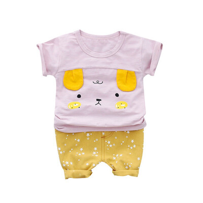 Summer Baby Boys Girls Short Sleeve Cartoon Bear Print T-Shirt TopsShorts Suits Casual Outfits Sets New
Summer Baby Boys Girls Short Sleeve Cartoon Bear Print T-Shirt TopsShorts Suits Casual Outfits Sets New