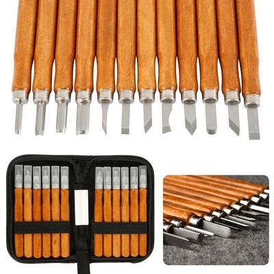 Professional 12pcs Wood Carving Tools with Whetstone for Wood Fruit DIY Carving Sculpture&Wax Carving
Professional 12pcs Wood Carving Tools with Whetstone for Wood Fruit DIY Carving Sculpture&Wax Carving