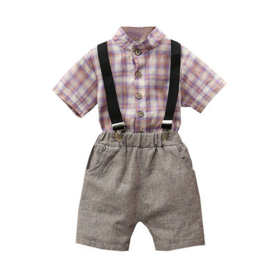 kid clothes Summer boys clothes Short Sleeve Plaid Print Tops T-shirtStrap Shorts Suspenders Fashion Clothing Sets
kid clothes Summer boys clothes Short Sleeve Plaid Print Tops T-shirtStrap Shorts Suspenders Fashion Clothing Sets