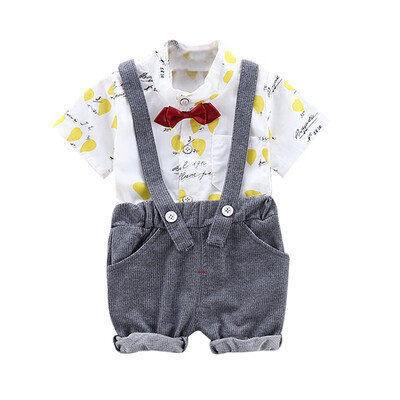 Summer Kid Clothes for Boys Short Sleeve Floral Print Tops T-shirtStrap Shorts Suspenders Fashion Outfits Sets
Summer Kid Clothes for Boys Short Sleeve Floral Print Tops T-shirtStrap Shorts Suspenders Fashion Outfits Sets