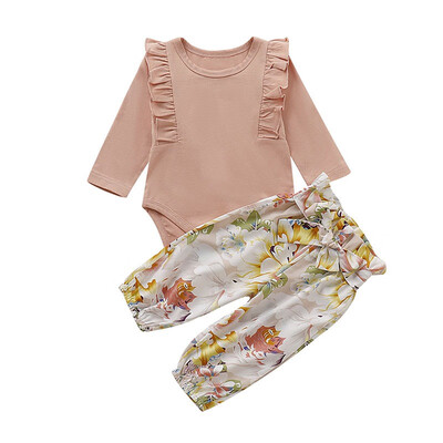 Autumn Baby Girl Cute Casual Long Sleeve Cotton Romper Tops Floral Print Pants Outfits Set
Autumn Baby Girl Cute Casual Long Sleeve Cotton Romper Tops Floral Print Pants Outfits Set