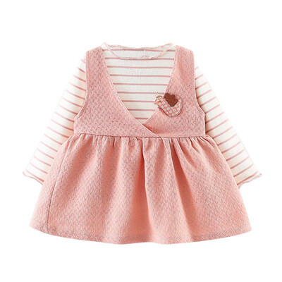 Autumn Baby Clothes Girl Dress Casual Striped Shirts Long Sleeve 2 Piece Dresses Fashion
Autumn Baby Clothes Girl Dress Casual Striped Shirts Long Sleeve 2 Piece Dresses Fashion
