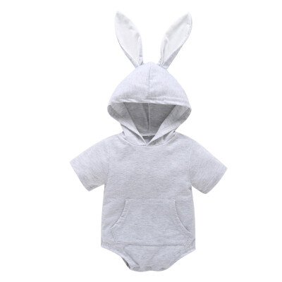 Infant Baby Short Sleeve Cartoon Hooded Rompers Rabbit Ear Kids Girls Boys Jumpsuit Newborn Clothes Rompers 0-18M
Infant Baby Short Sleeve Cartoon Hooded Rompers Rabbit Ear Kids Girls Boys Jumpsuit Newborn Clothes Rompers 0-18M