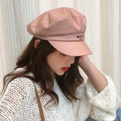 Japanese leather letter octagonal Hat FallWinter Military Hat Female British Leisure Painter Hat Retro Lin Shanshan Newsboy Hat
Japanese leather letter octagonal Hat FallWinter Military Hat Female British Leisure Painter Hat Retro Lin Shanshan Newsboy Hat