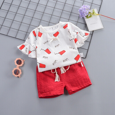 2PcsSet Summer Baby Girls Casual Short Sleeve Floral Print T-shirt TopsShorts Suits Costume Set
2PcsSet Summer Baby Girls Casual Short Sleeve Floral Print T-shirt TopsShorts Suits Costume Set