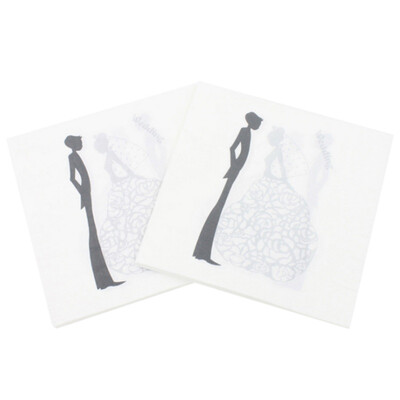 20Pcs Bride Groom Party Paper Napkins Wedding Table Decoupage Bridal Shower Tissue Serviettes Party Decor Supplies
20Pcs Bride Groom Party Paper Napkins Wedding Table Decoupage Bridal Shower Tissue Serviettes Party Decor Supplies