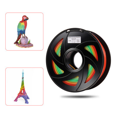 PLA 3D Printer Filament Color Changing Rainbow Multicolor 175mm 1kg Spool Dimensional Accuracy - 002mm 1 Roll Color Random
PLA 3D Printer Filament Color Changing Rainbow Multicolor 175mm 1kg Spool Dimensional Accuracy - 002mm 1 Roll Color Random
