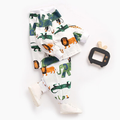Cute Children Set 0-4T New Autumn Baby Kids Girls Boys Long Sleeve Cartoon Print BlousePants Pajamas Sleepwear Set
Cute Children Set 0-4T New Autumn Baby Kids Girls Boys Long Sleeve Cartoon Print BlousePants Pajamas Sleepwear Set