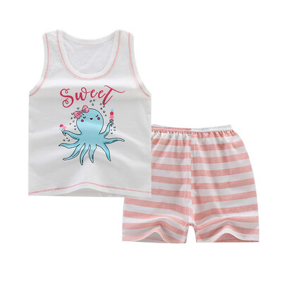 Childrens Boys Suits Cartoon Animal Cotton Baby VestShorts Two-Piece Vest Suit For 0-6 Years Old
Childrens Boys Suits Cartoon Animal Cotton Baby VestShorts Two-Piece Vest Suit For 0-6 Years Old