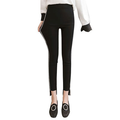 Women Side Striped Casual Leggings Autumn Winter Velvet Sporting Slim Thin Pants Fitness Trousers
Women Side Striped Casual Leggings Autumn Winter Velvet Sporting Slim Thin Pants Fitness Trousers