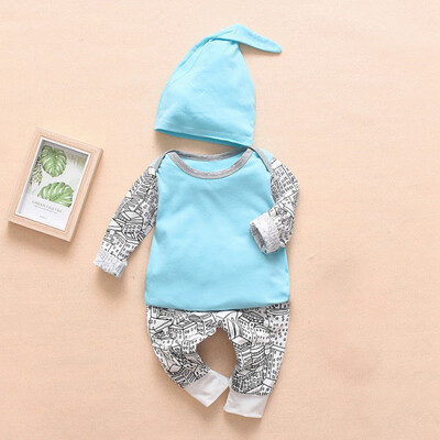 Spring Autumn Casual Baby Printing Long Sleeve Top And Trousers And Hat Kids Three-piece Outfit Set
Spring Autumn Casual Baby Printing Long Sleeve Top And Trousers And Hat Kids Three-piece Outfit Set
