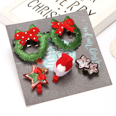 Holiday Party Glasses 3pcs Hair Toddler Baby Girls Christmas Cartoon Clip Sequin Headwear Accessories Sets for Kids
Holiday Party Glasses 3pcs Hair Toddler Baby Girls Christmas Cartoon Clip Sequin Headwear Accessories Sets for Kids
