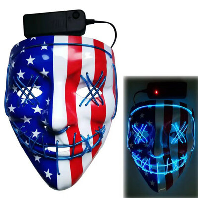 The Purge Election Year Great Funny Masks Halloween Mask EL Light Up Party Masks Festival Cosplay Costume Supplies Glow In Dark
The Purge Election Year Great Funny Masks Halloween Mask EL Light Up Party Masks Festival Cosplay Costume Supplies Glow In Dark
