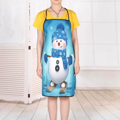 Toponeto Christmas Decoration Waterproof Apron Christmas Dinner Party Apron