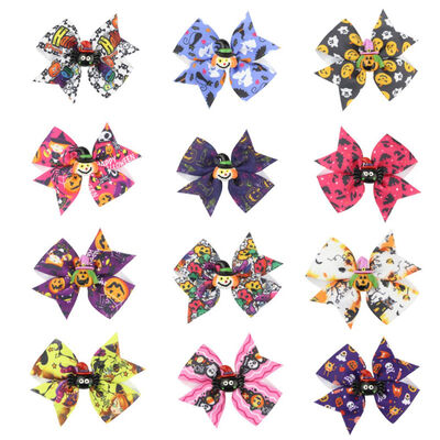 12PCSSet Ghost Halloween Cartoon Hairbow Hairpin Girl Hairclip Children Bowknot Barrettes Hair Accessories
12PCSSet Ghost Halloween Cartoon Hairbow Hairpin Girl Hairclip Children Bowknot Barrettes Hair Accessories