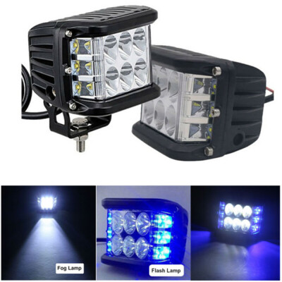 2pcs 4 12-LED Blue White Work Fog Light Square Lamp Driving Strobe Part Set Kit
2pcs 4 12-LED Blue White Work Fog Light Square Lamp Driving Strobe Part Set Kit