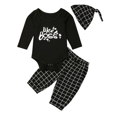 Autumn Baby Boy Long Sleeve Letters Print Romper Tops Plaid Trousers Hat Outfits Clothes
Autumn Baby Boy Long Sleeve Letters Print Romper Tops Plaid Trousers Hat Outfits Clothes