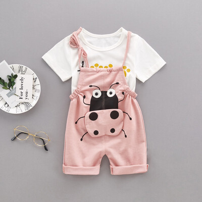 Summer Children Kids Boys Girls Unisex Clothing Set Cartoon Printed Short-sleeved Round Collar Casual T-shirtBib Pants
Summer Children Kids Boys Girls Unisex Clothing Set Cartoon Printed Short-sleeved Round Collar Casual T-shirtBib Pants