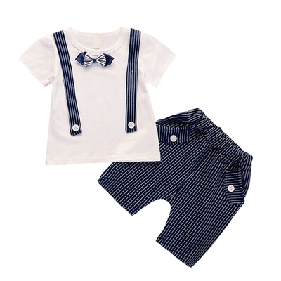 Baby Clothes Toddler Baby Boys 2pcs Summer Outfits Fake Tie Print T-shirt TopsShorts Casual Sets Baby Boy Clothes
Baby Clothes Toddler Baby Boys 2pcs Summer Outfits Fake Tie Print T-shirt TopsShorts Casual Sets Baby Boy Clothes