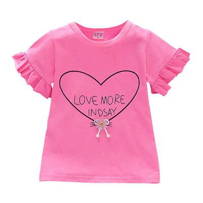 Baby Girls Summer Cotton Letter Heart Print T-shirt Tops Blouse Short Sleeve Children Casual Tee Shirts
Baby Girls Summer Cotton Letter Heart Print T-shirt Tops Blouse Short Sleeve Children Casual Tee Shirts