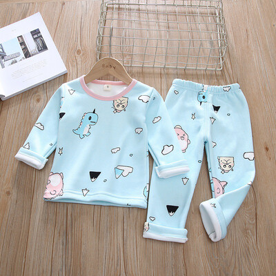 Baby Set 0-4T New Autumn Baby Kids Girls Boys Thicken Long Sleeve Cartoon Print BlousePants Pajamas Sleepwear Set
Baby Set 0-4T New Autumn Baby Kids Girls Boys Thicken Long Sleeve Cartoon Print BlousePants Pajamas Sleepwear Set
