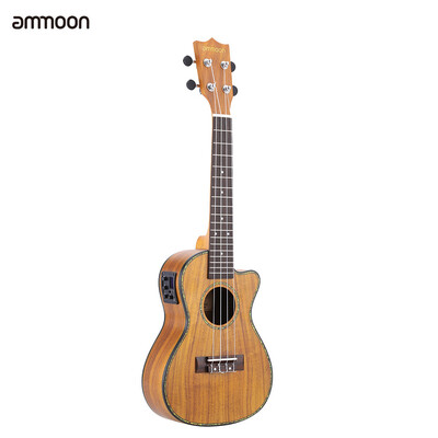 ammoon 24" Cutaway Ukulele Hawaii Guitar with LED EQ Koa Plywood Cowry Shell Brims OX Bone Saddle 4 Strings Instrument Gift Presen
ammoon 24" Cutaway Ukulele Hawaii Guitar with LED EQ Koa Plywood Cowry Shell Brims OX Bone Saddle 4 Strings Instrument Gift Presen