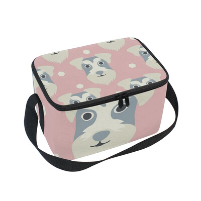 ALAZA Lunch Box Insulated Lunch Bag Large Cooler Lovely Dog Tote Bag
