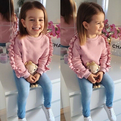 2PCS Toddler Kids Baby Girls Ruffle Tops Denim Pants Winter Outfits Clothes
2PCS Toddler Kids Baby Girls Ruffle Tops Denim Pants Winter Outfits Clothes