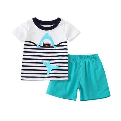 Baby Boys Cartoon Printing Short Sleeve Top And Pants Kit Kids Two-piece Summer Outfit Set
Baby Boys Cartoon Printing Short Sleeve Top And Pants Kit Kids Two-piece Summer Outfit Set