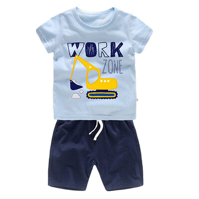 Summer Kids Boys Cotton Short Sleeve Cartoon Excavator Pattern Tops T-shirtsShorts Casual Outfits Sets
Summer Kids Boys Cotton Short Sleeve Cartoon Excavator Pattern Tops T-shirtsShorts Casual Outfits Sets