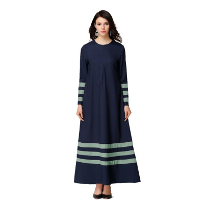 2018 Fashion Vintage Women Kaftan Abaya Jilbab Islamic Muslim Maxi Dress Stripe Long Sleeve Dresses
2018 Fashion Vintage Women Kaftan Abaya Jilbab Islamic Muslim Maxi Dress Stripe Long Sleeve Dresses