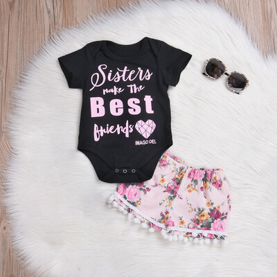 Toddler Girl Kids Clothes Letter Short Sleeve TopFloral Short Pant 2 Piece Set Children Baby Girl Cloths Outfit
Toddler Girl Kids Clothes Letter Short Sleeve TopFloral Short Pant 2 Piece Set Children Baby Girl Cloths Outfit