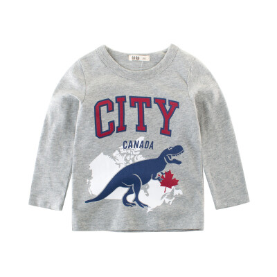 2018 Cartoon Cotton Autumn Shirt Boy Girls Kids Clothing Children T-shirts Dinosaur Print Long Sleeve T Shirts Stripes Tops
2018 Cartoon Cotton Autumn Shirt Boy Girls Kids Clothing Children T-shirts Dinosaur Print Long Sleeve T Shirts Stripes Tops