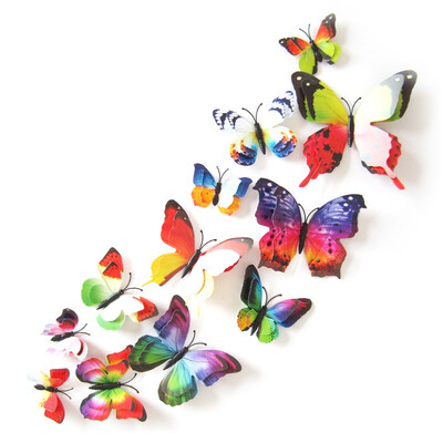 3D PVC Butterfly Bright Set 12pcsPack Fridge Magnet Stickers Simulation Butterfly Double Butterfly Magnet Stickers
3D PVC Butterfly Bright Set 12pcsPack Fridge Magnet Stickers Simulation Butterfly Double Butterfly Magnet Stickers