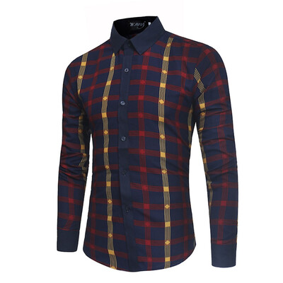 Tailored Mens Casual Plaid Stripe Turn-Down Collar Slim Fit Long Sleeve Top Shirt Blouse
Tailored Mens Casual Plaid Stripe Turn-Down Collar Slim Fit Long Sleeve Top Shirt Blouse