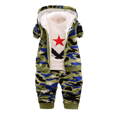 Childrens Camouflage Boys Sportswear Set Fashion Autumn Cotton Camouflage Hooded Vest Long Sleeve T-Shirt Pants 3PCS
Childrens Camouflage Boys Sportswear Set Fashion Autumn Cotton Camouflage Hooded Vest Long Sleeve T-Shirt Pants 3PCS