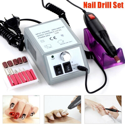 Electric Nail Drill Manicure Set File Grey Nail Pen Machine Set Kit with EU Plug Manicure Drill & Accessory
Electric Nail Drill Manicure Set File Grey Nail Pen Machine Set Kit with EU Plug Manicure Drill & Accessory