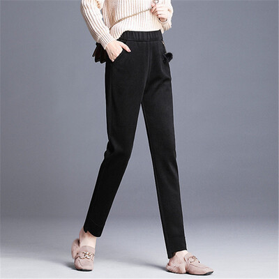 Short-leg woollen harem pants for women fall&winter 2018 new Korean version of extra thick high waist show thin casual pants
Short-leg woollen harem pants for women fall&winter 2018 new Korean version of extra thick high waist show thin casual pants