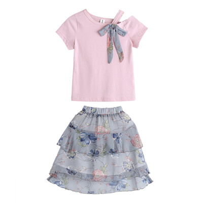 Summer Girls Clothes Sets Baby Girl Short Sleeve Shirt TopFloral Chiffon Skirts Kids Clothing Printed Childrens Clothes 2pcs
Summer Girls Clothes Sets Baby Girl Short Sleeve Shirt TopFloral Chiffon Skirts Kids Clothing Printed Childrens Clothes 2pcs