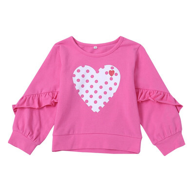 Baby Girls Autumn Warm Print Heart Patchwork Sweatshirt High Quality Kids Children Long Sleeve Fashion Soft Cotton Clothing Tops
Baby Girls Autumn Warm Print Heart Patchwork Sweatshirt High Quality Kids Children Long Sleeve Fashion Soft Cotton Clothing Tops