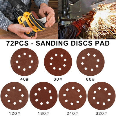 72 PCS Sanding Discs Hook&Loop 5 In Sanding Disc 5 Inch 8 Hole Sandpaper Orbital Sander Pads 406080120180240320 Grits
72 PCS Sanding Discs Hook&Loop 5 In Sanding Disc 5 Inch 8 Hole Sandpaper Orbital Sander Pads 406080120180240320 Grits